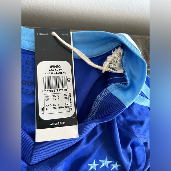 Adidas Authentic Argentina National Team 2024 Away Jersey IP8403 Men’s Sz: XL - Picture 9 of 9
